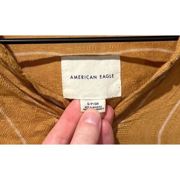 American Eagle Button Down Tie Front Top - Picture 7 of 10